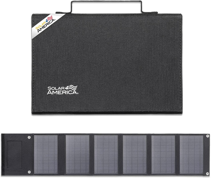 Solar4America 40W 18V Portable Folding Solar Panel, for Outdoors Car RV Boat Camping (40W)